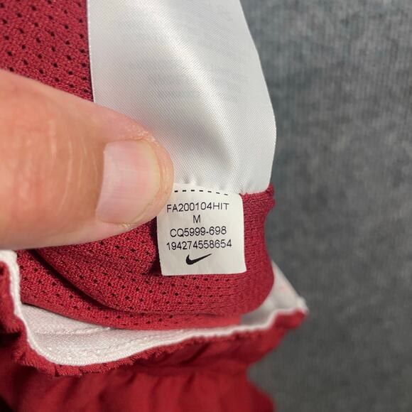 Nike Dri-Fit On Field Oklahoma OU Track Pants Men's M Red/White Zip Leg/Pocket - Picture 9 of 13